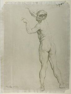 Mies alaston seisova (liitu paperille)